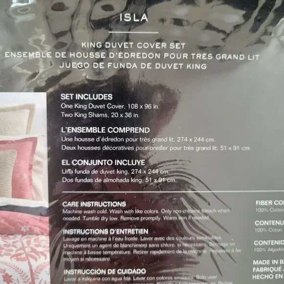 Lauren Ralph Lauren Isla Floral Luxury King 3 pc. Duvet Cover Set $385 New - Picture 6 of 8